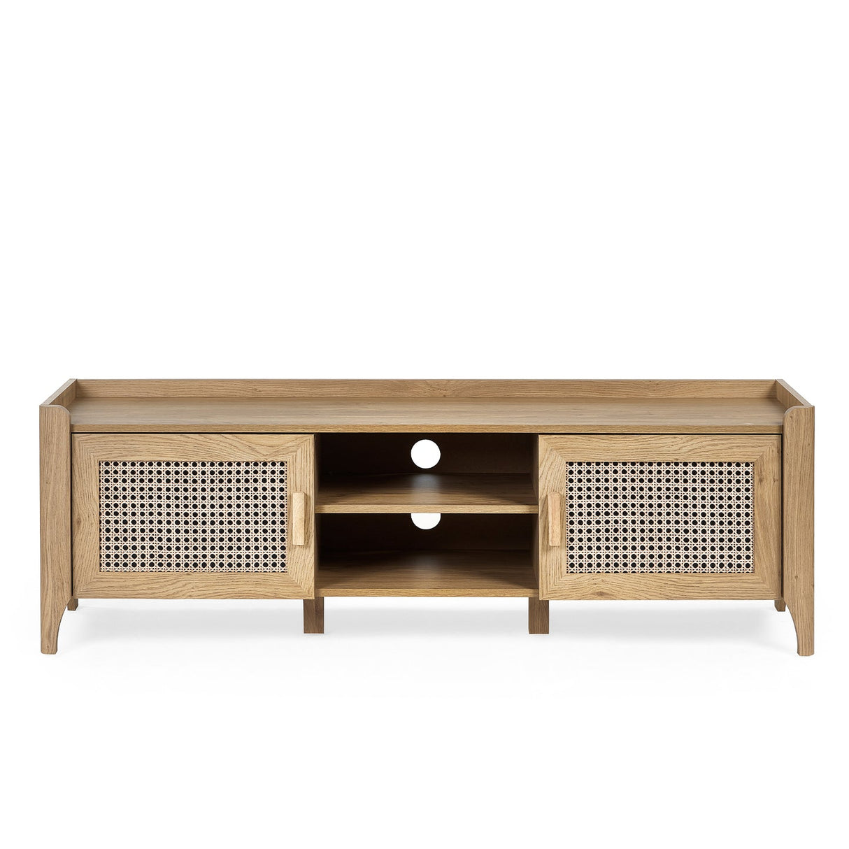 Wooden TV Stand With 2 Doors - Sydney