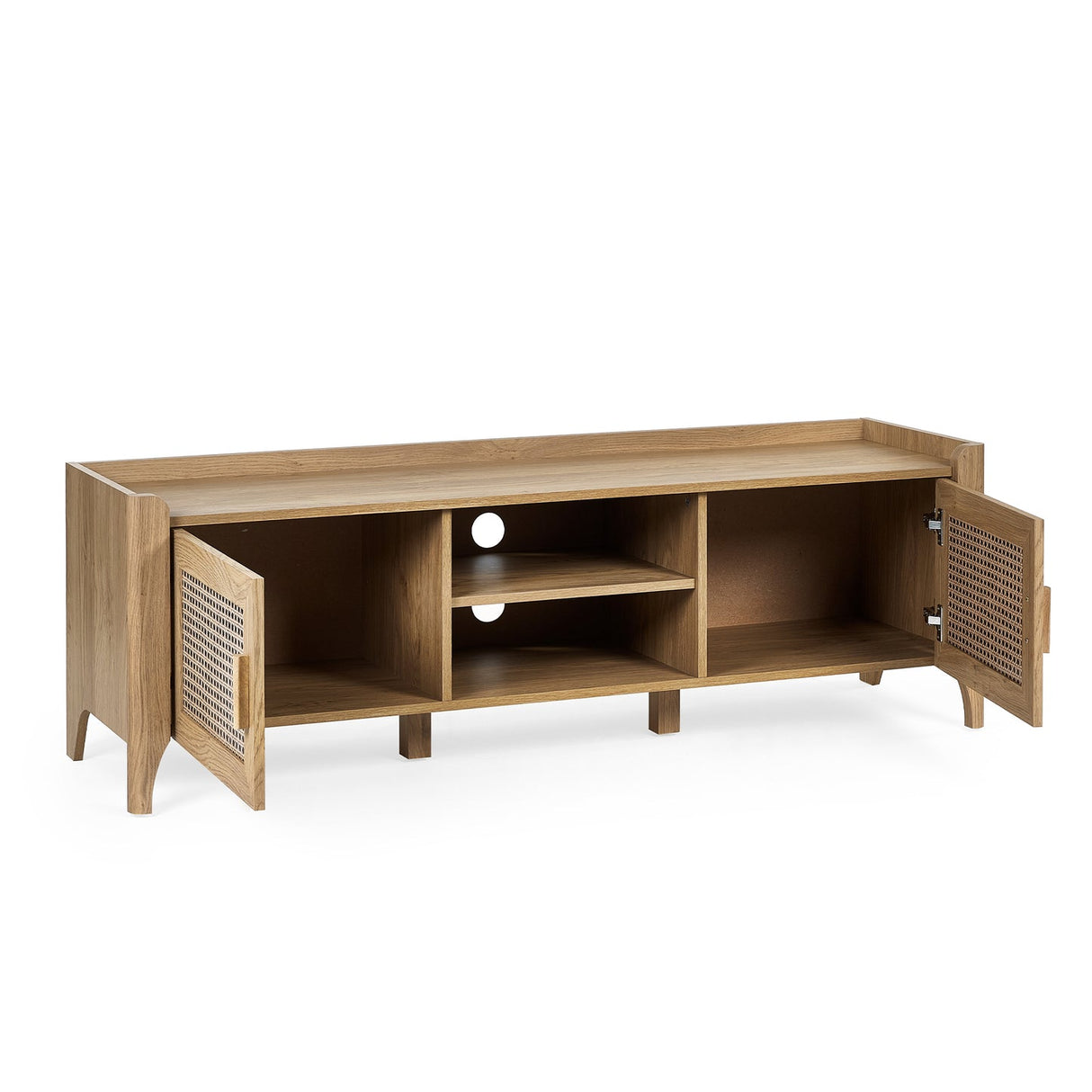 Wooden TV Stand With 2 Doors - Sydney