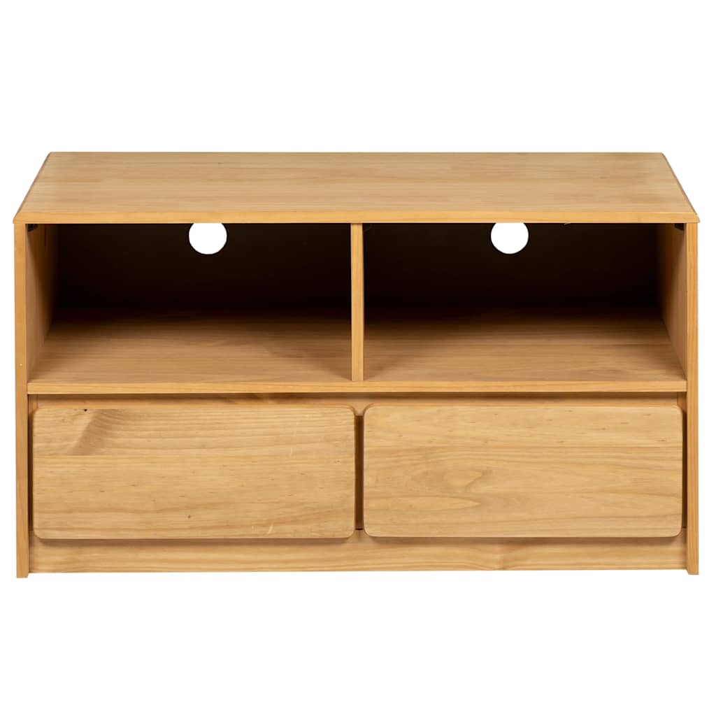 Wooden TV Stand With 2 Drawers And 2 Shelves - Sauda