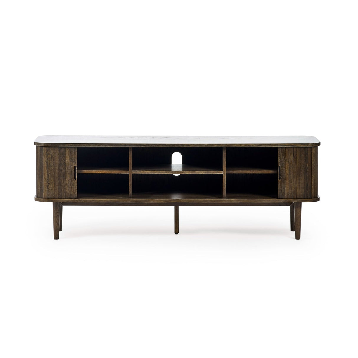 Wooden TV Stand With 2 Sliding Doors - Arya
