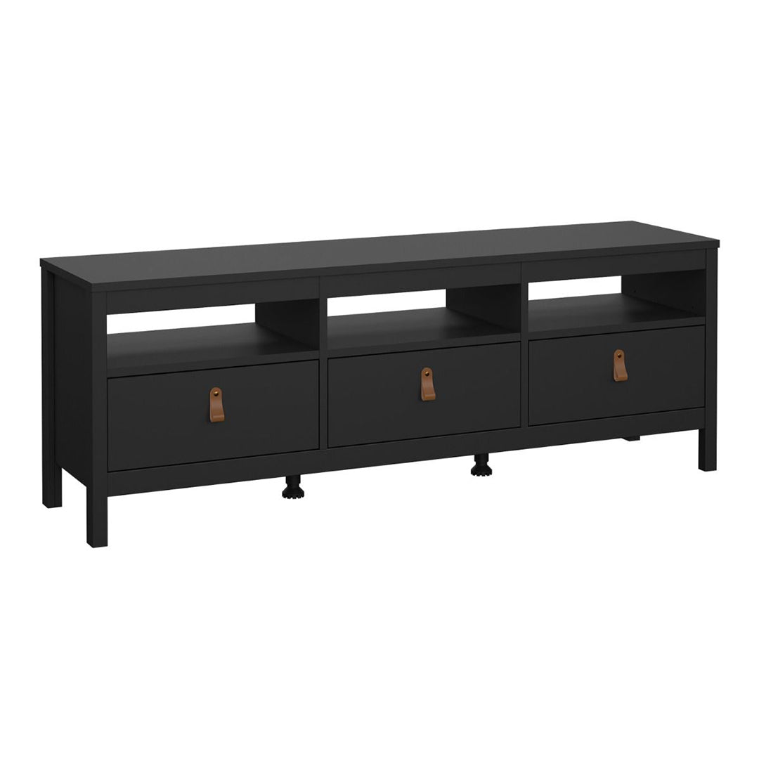 Wooden TV Stand With 3 Drawers - Barcelona