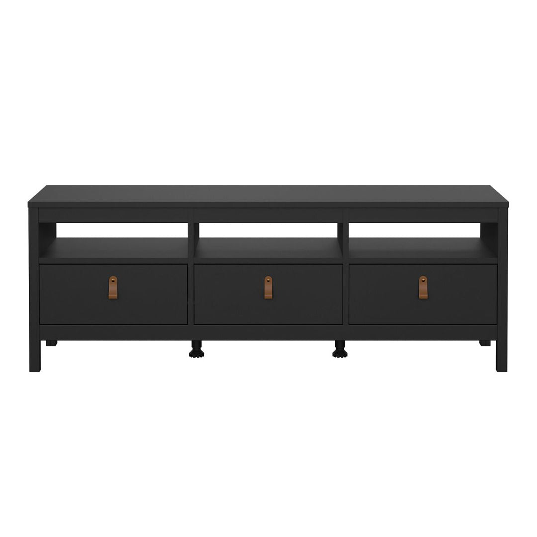 Wooden TV Stand With 3 Drawers - Barcelona