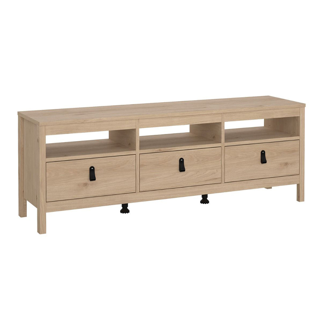 Wooden TV Stand With 3 Drawers - Barcelona