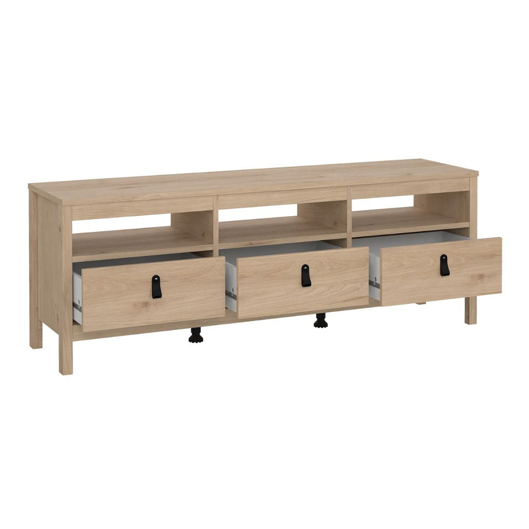 Wooden TV Stand With 3 Drawers - Barcelona