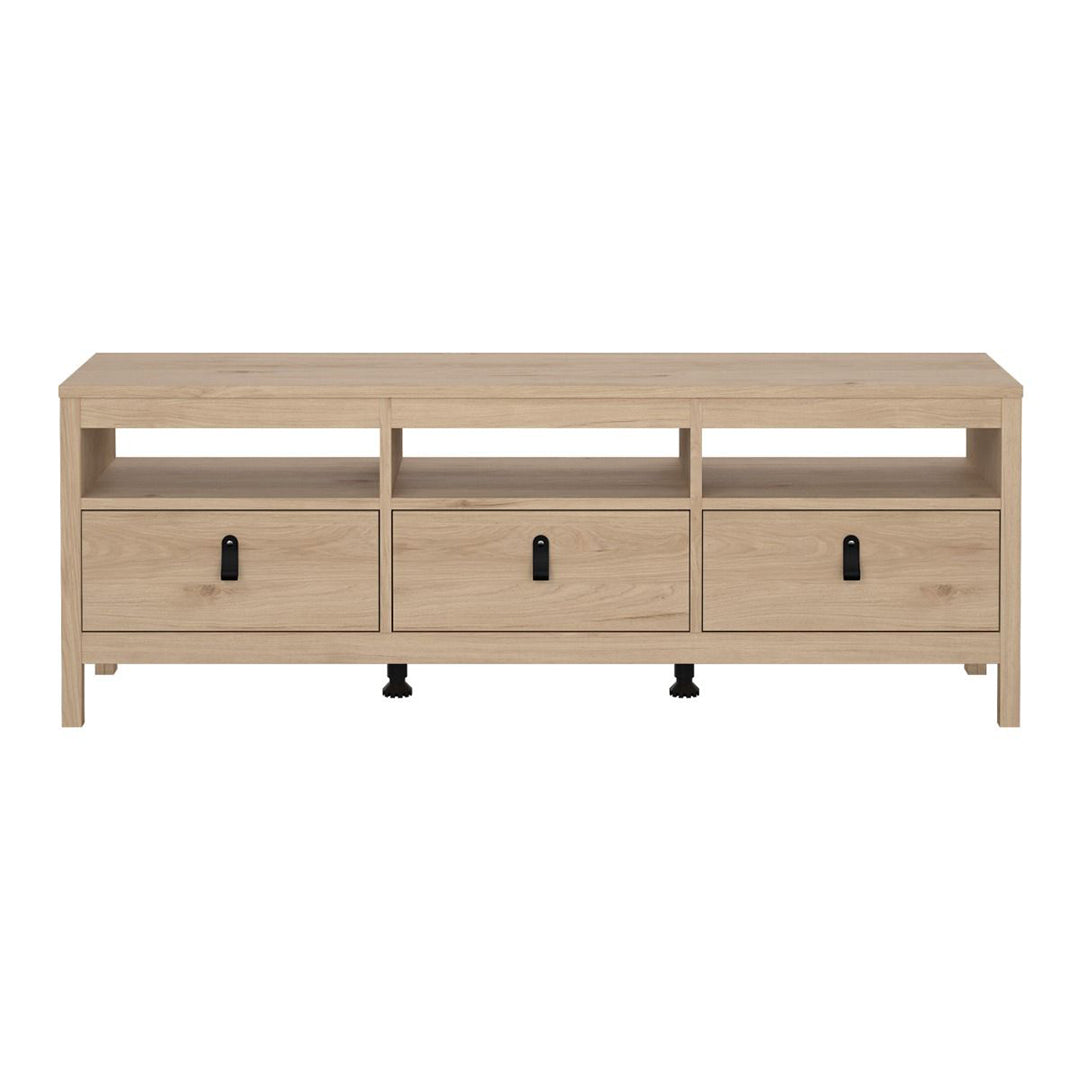 Wooden TV Stand With 3 Drawers - Barcelona