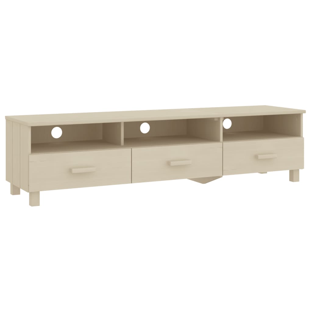 Wooden TV Stand With 3 Drawers - Hamar