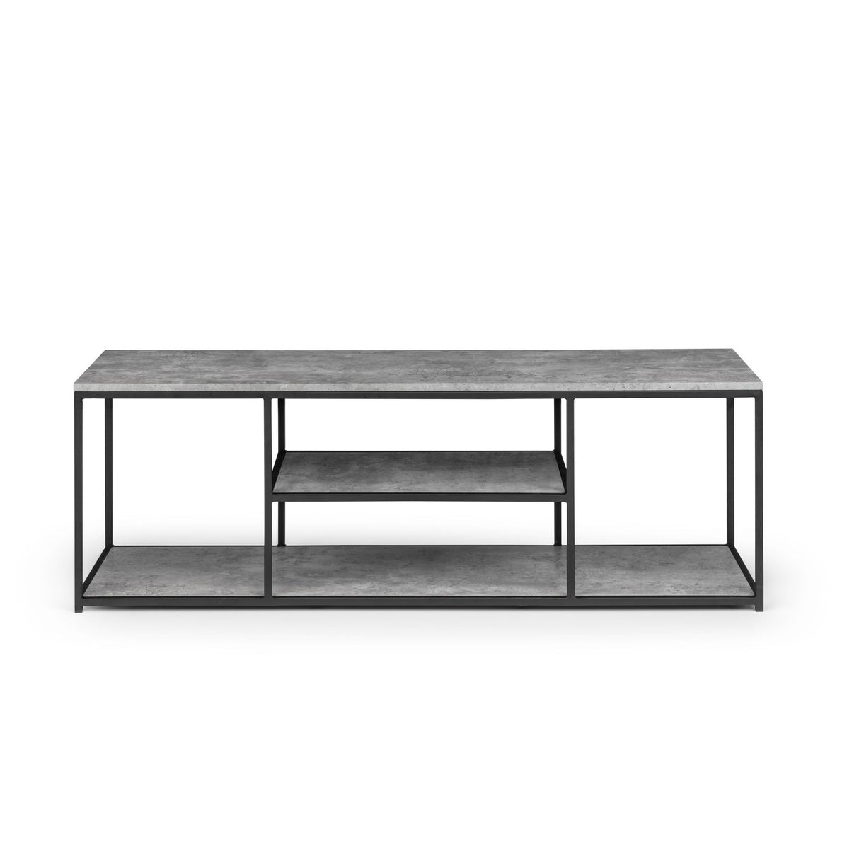 Wooden TV Stand With Metal Frame - Staten