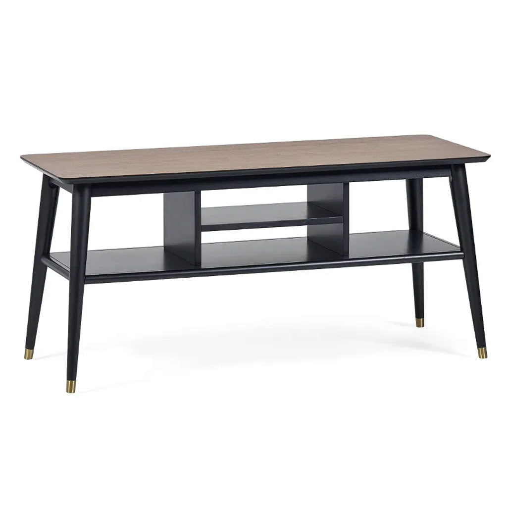 Wooden TV Stand With Shelves - Findlay