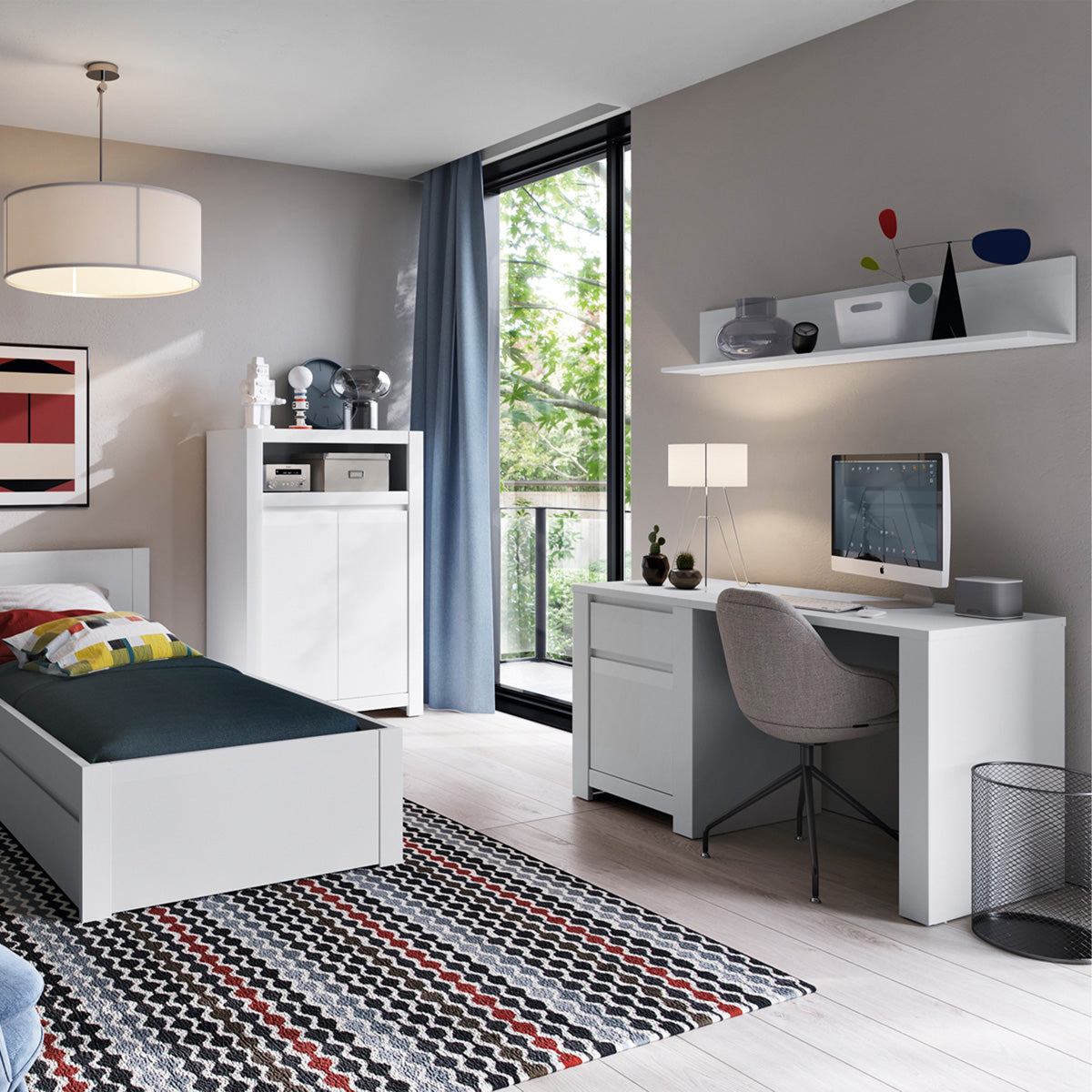 Wooden Wall Shelf 130cm Wide - Novi