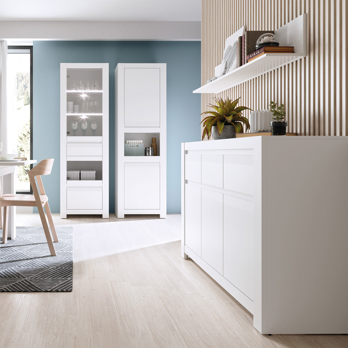 Wooden Wall Shelf 130cm Wide - Novi