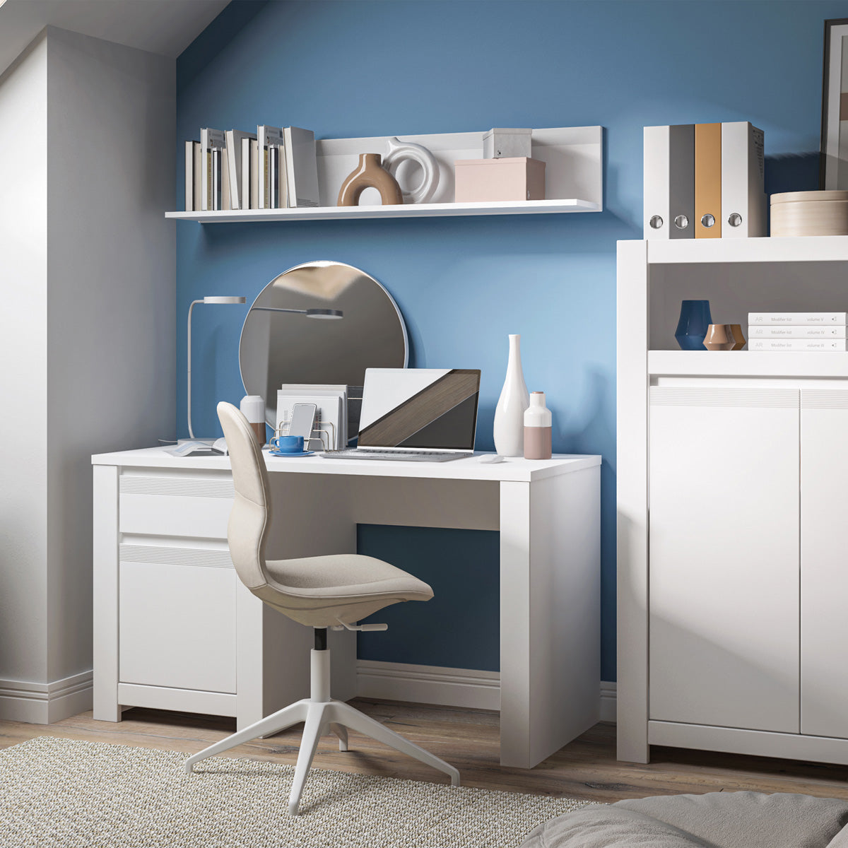 Wooden Wall Shelf 130cm Wide - Novi