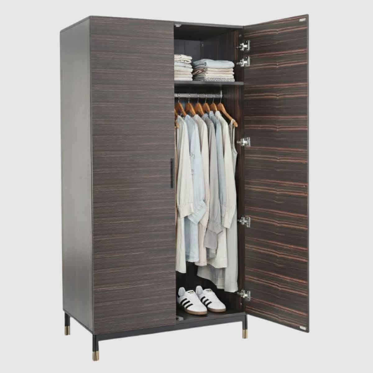 Wooden Wardrobe 100cm Wide With 2 Doors - Bali