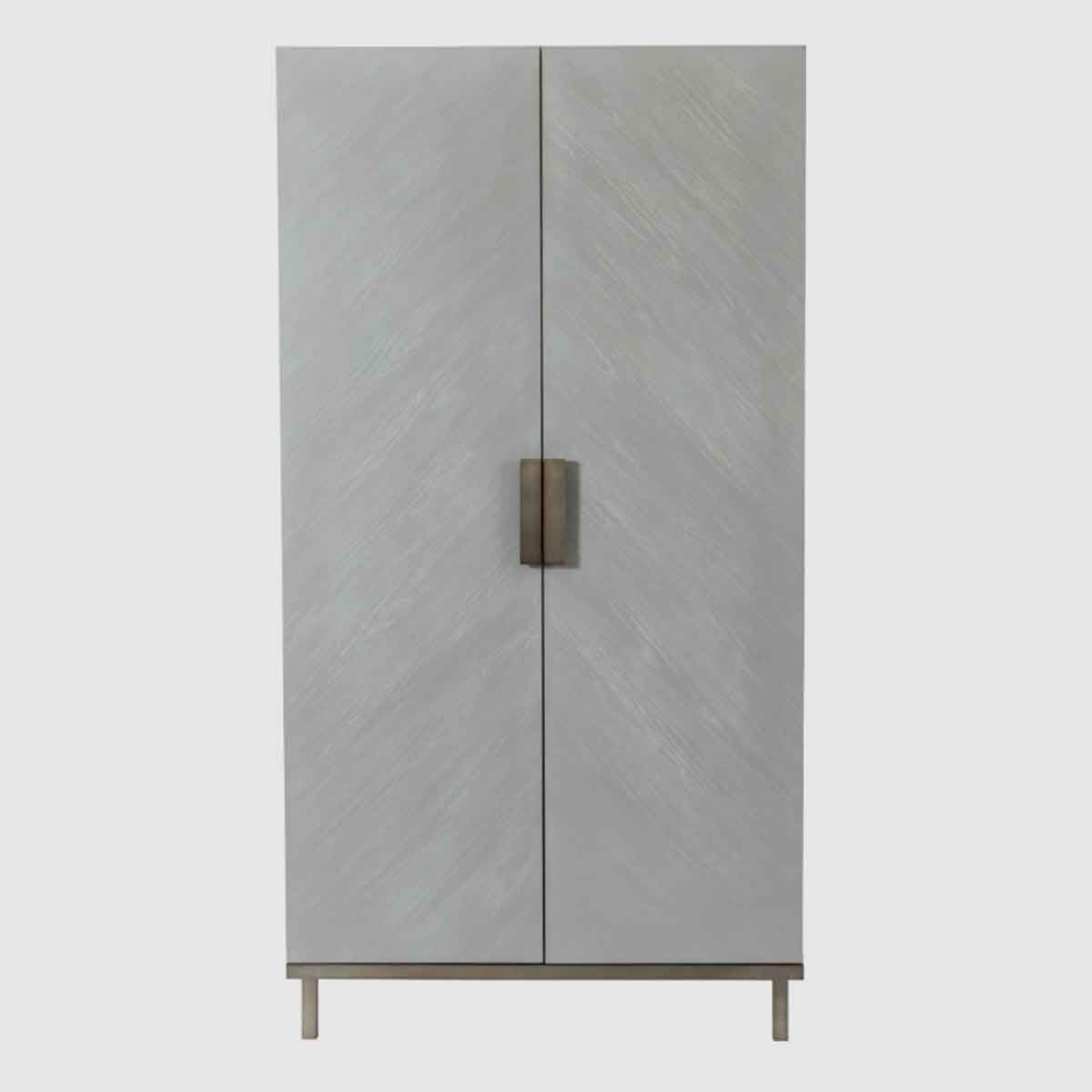 Wooden Wardrobe 100cm Wide With 2 Doors - Lilly