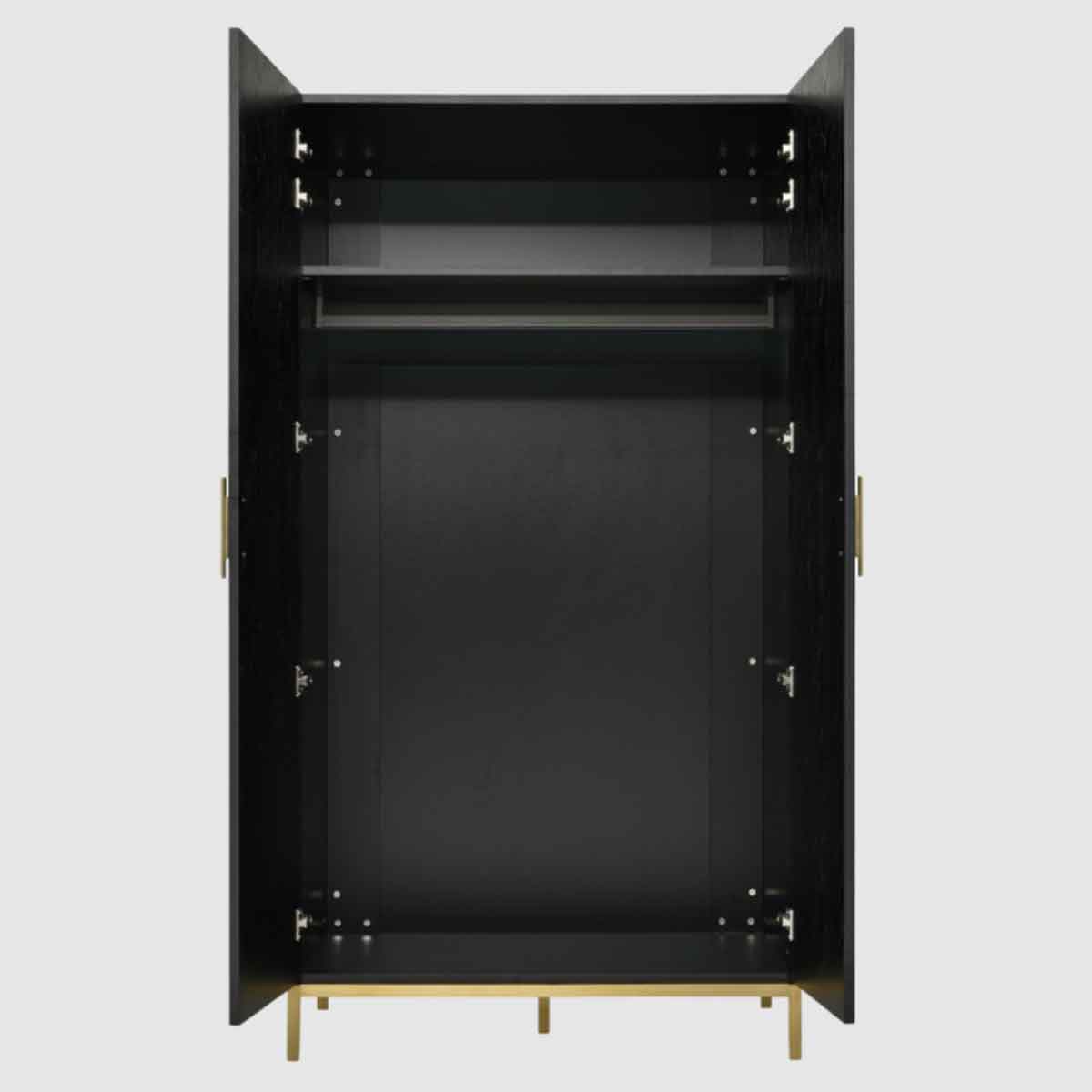 Wooden Wardrobe 100cm Wide With 2 Doors - Tulip