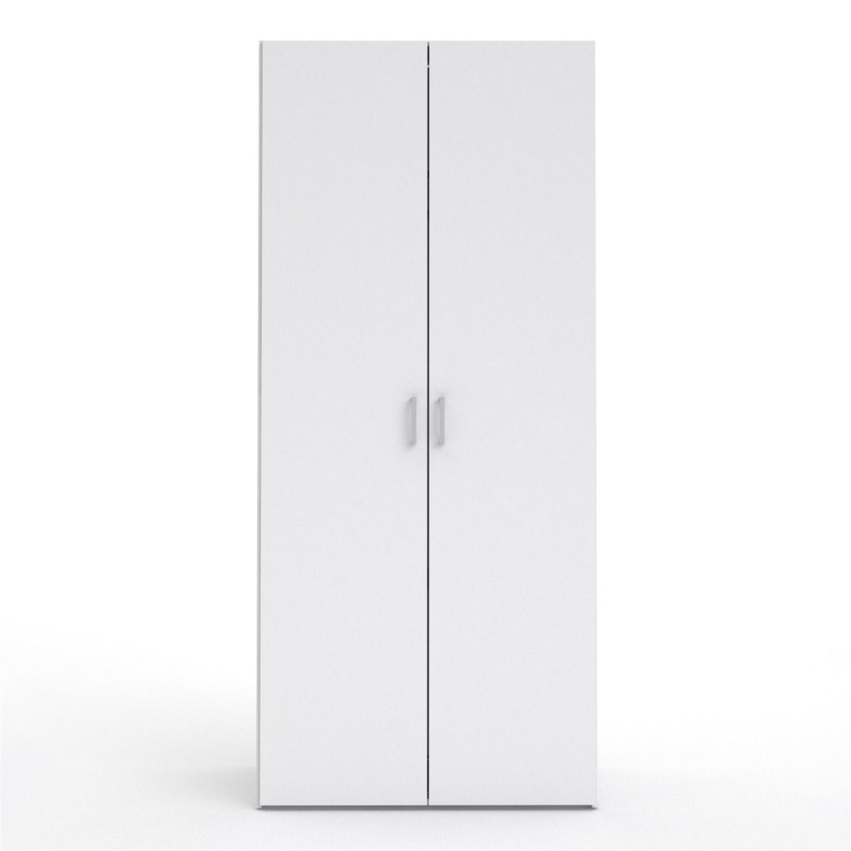 Wooden Wardrobe 175cm High With 2 Doors - Space