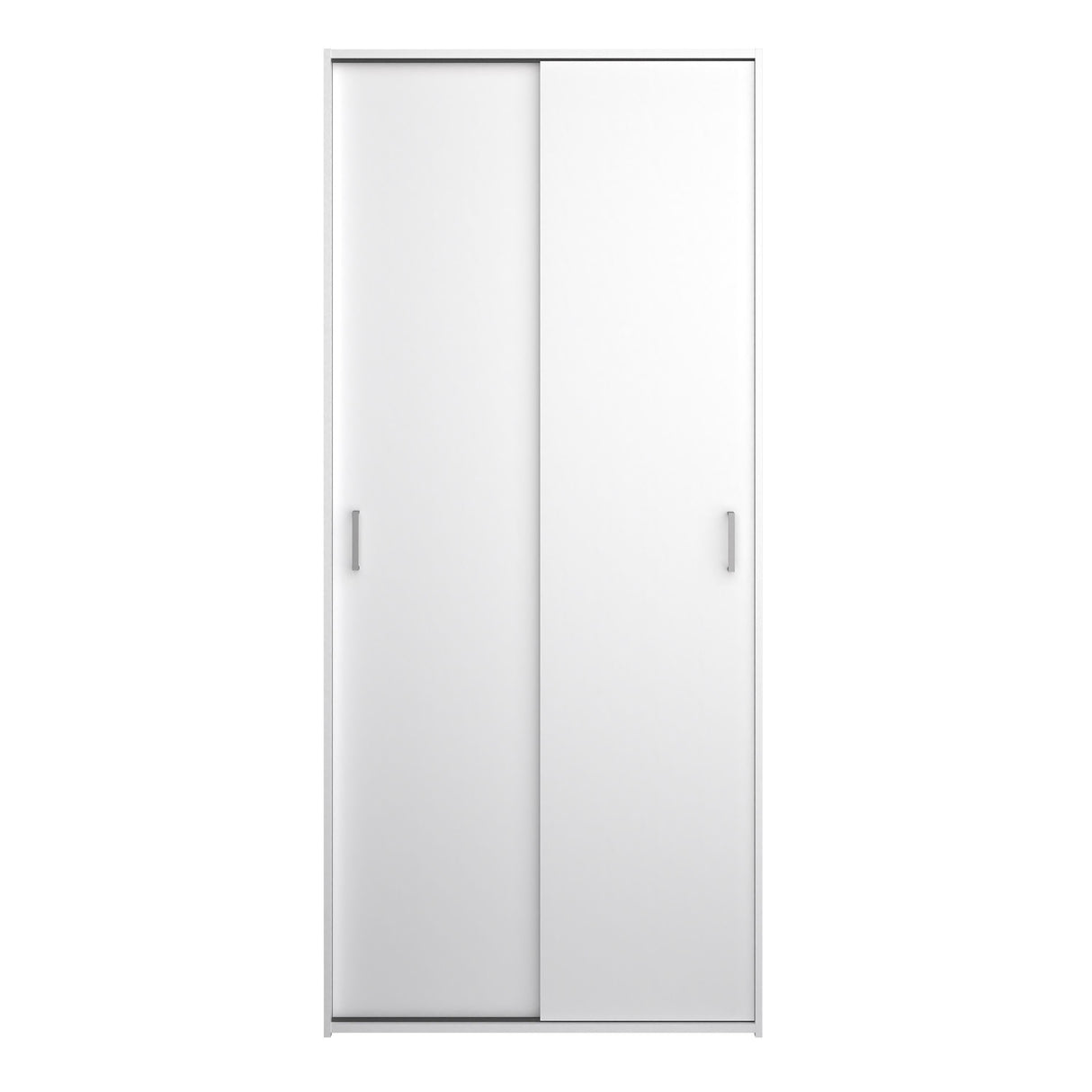 Wooden Wardrobe 175cm High With 2 Sliding Doors - Space