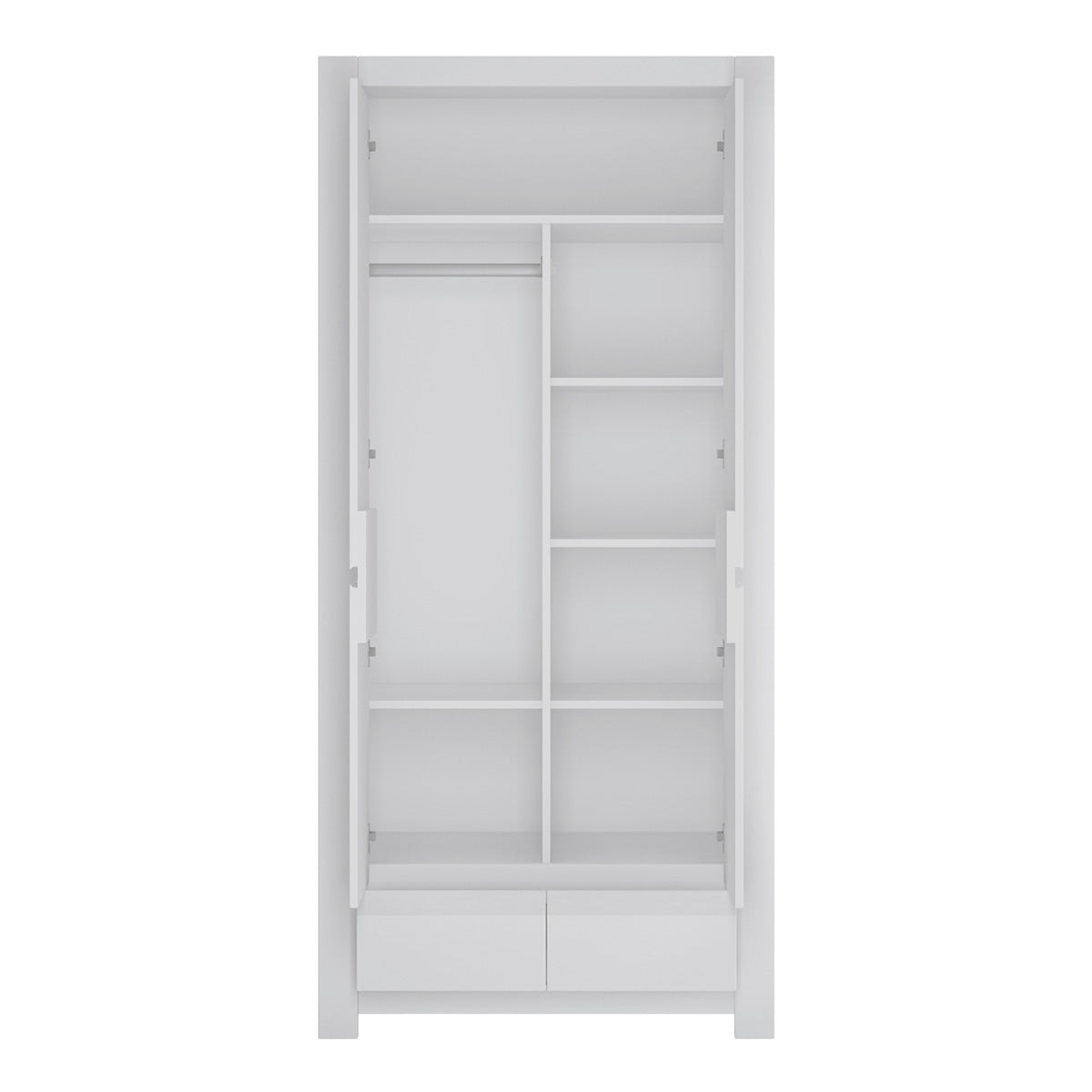 Wooden Wardrobe With 2 Doors - Novi