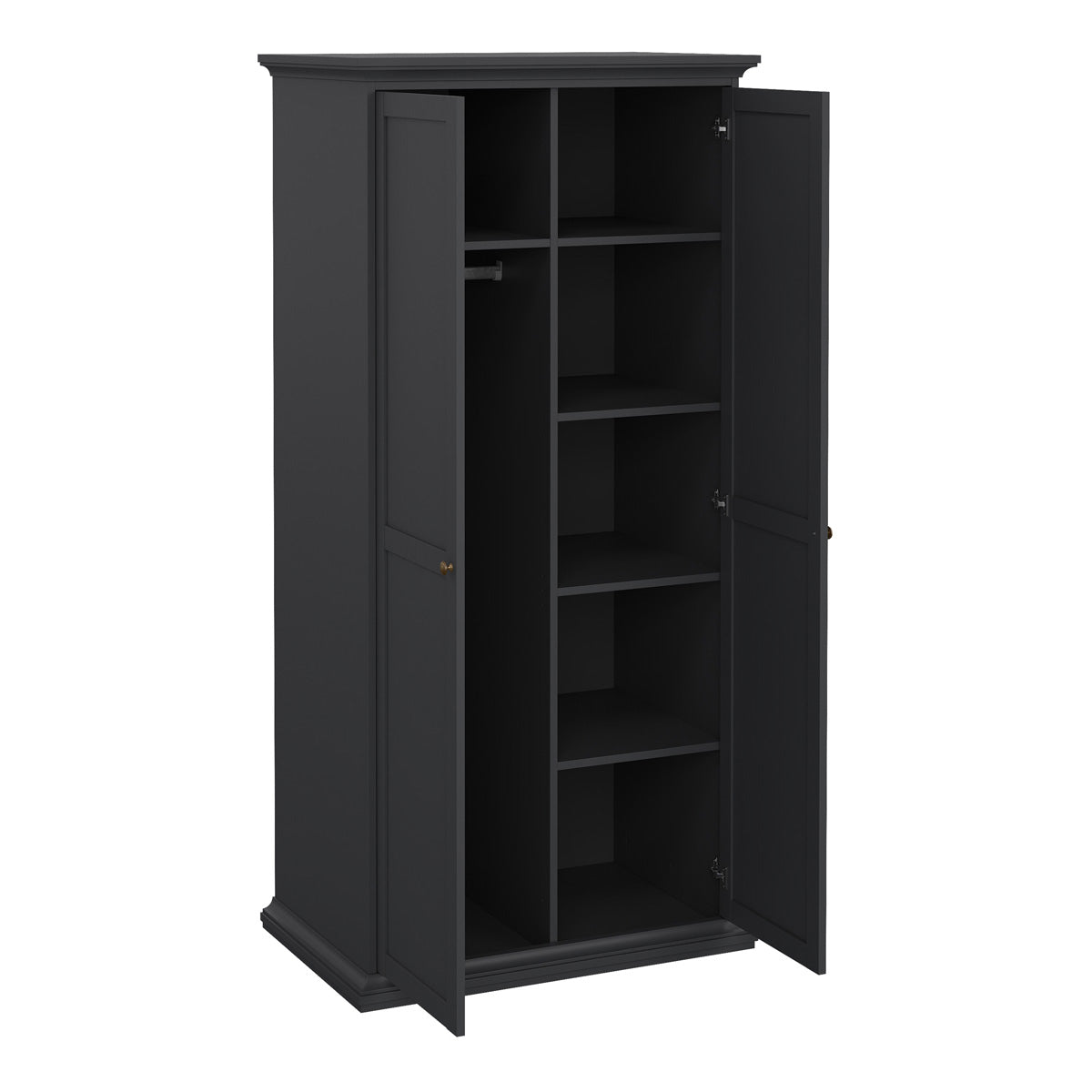 Wooden Wardrobe With 2 Doors - Paris