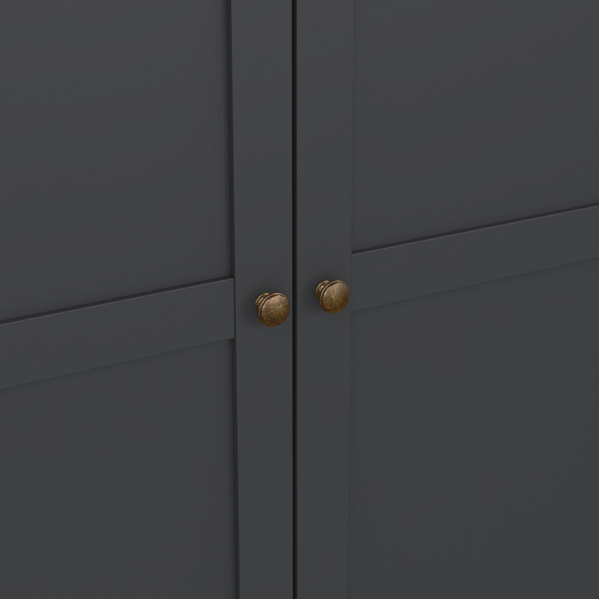 Wooden Wardrobe With 2 Doors - Paris