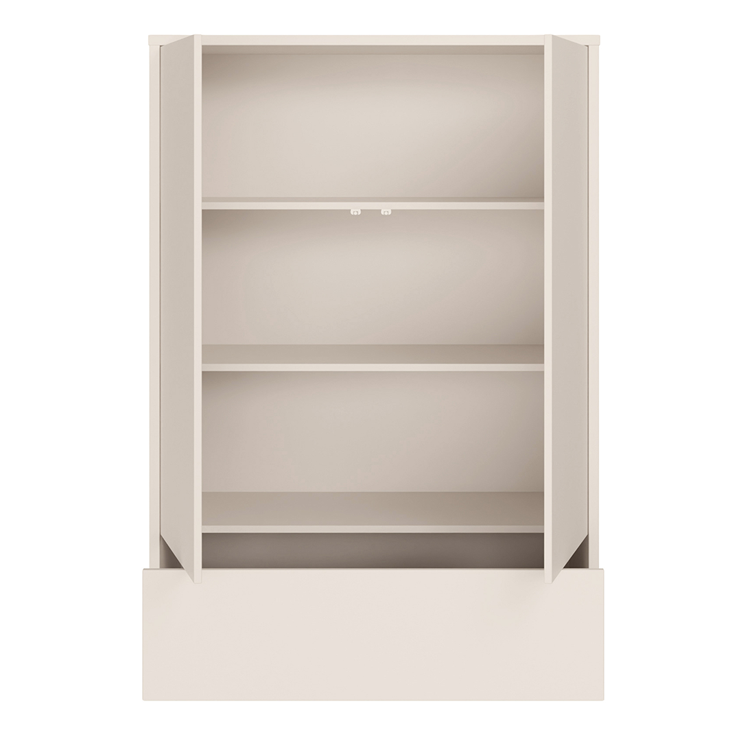 Wooden Wardrobe With 2 Push-to-Open Doors And Drawer - Alice Springs
