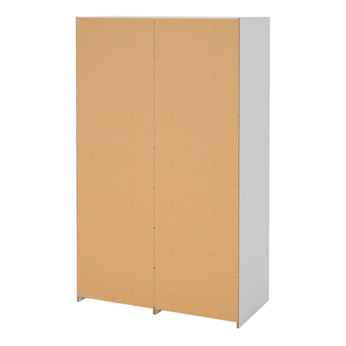 Wooden Wardrobe With 2 Sliding Doors And 4 Drawers - Line