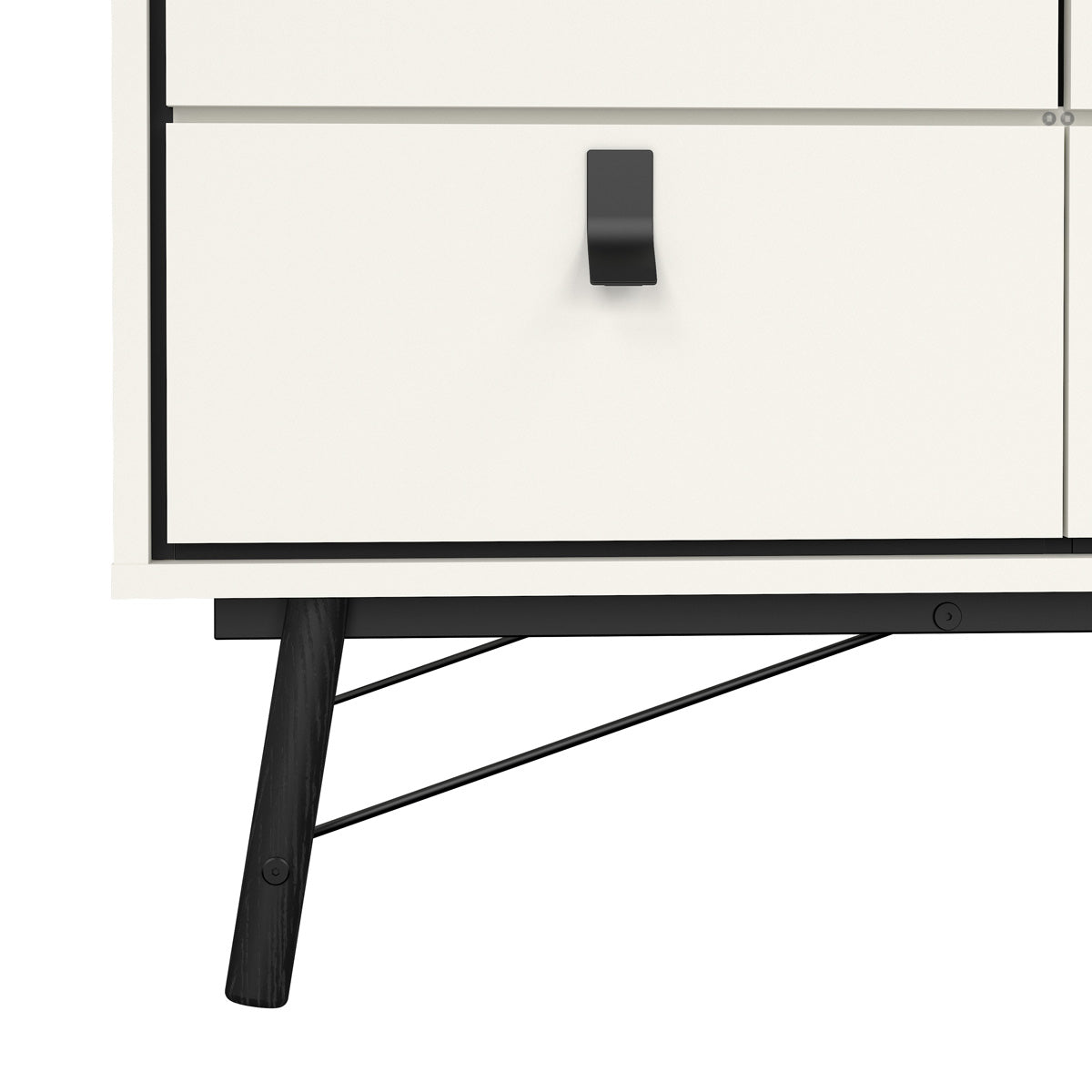 Wooden Wardrobe With 3 Doors And 3 Drawers - Ry