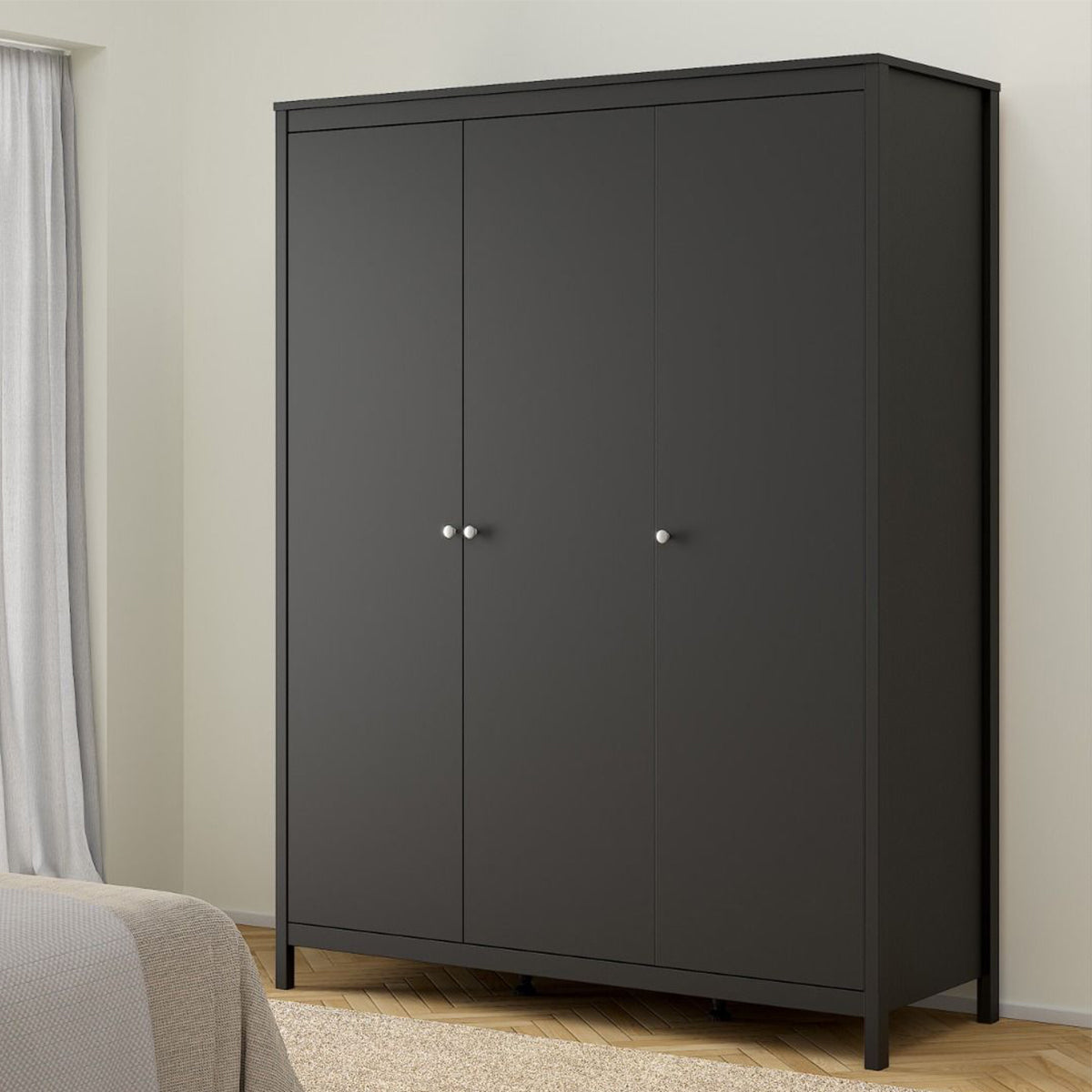 Wooden Wardrobe With 3 Doors - Madrid