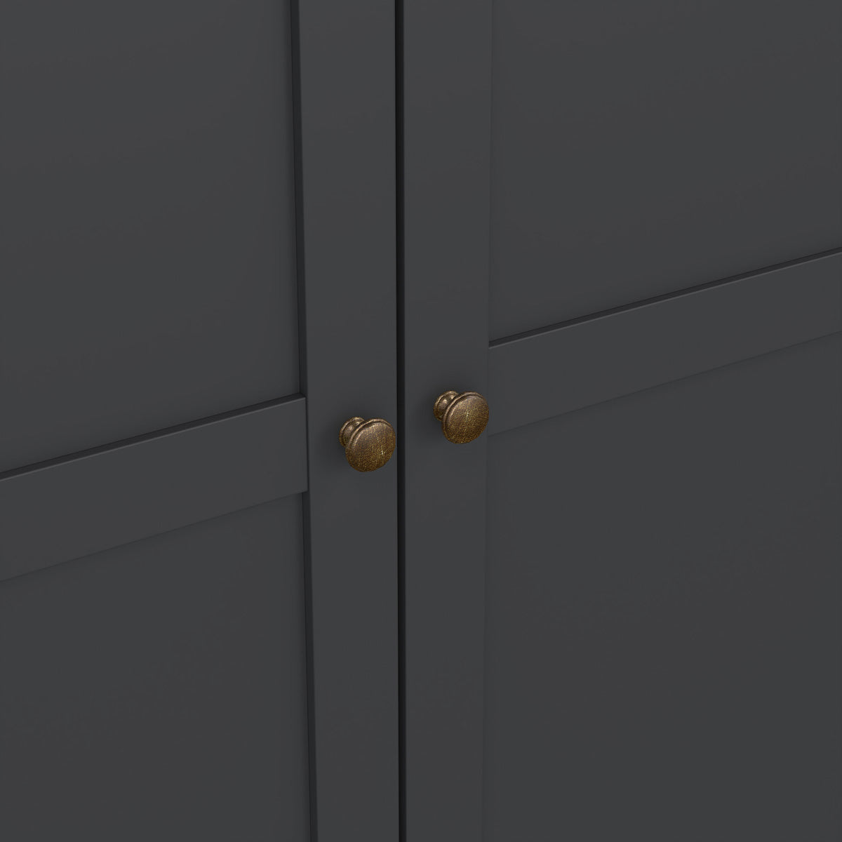 Wooden Wardrobe With 3 Doors - Paris