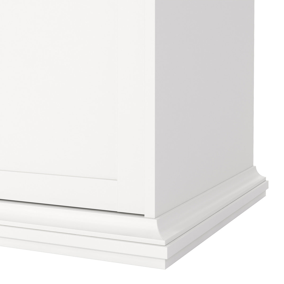 Wooden Wardrobe With 4 Doors And 2 Drawers - Paris