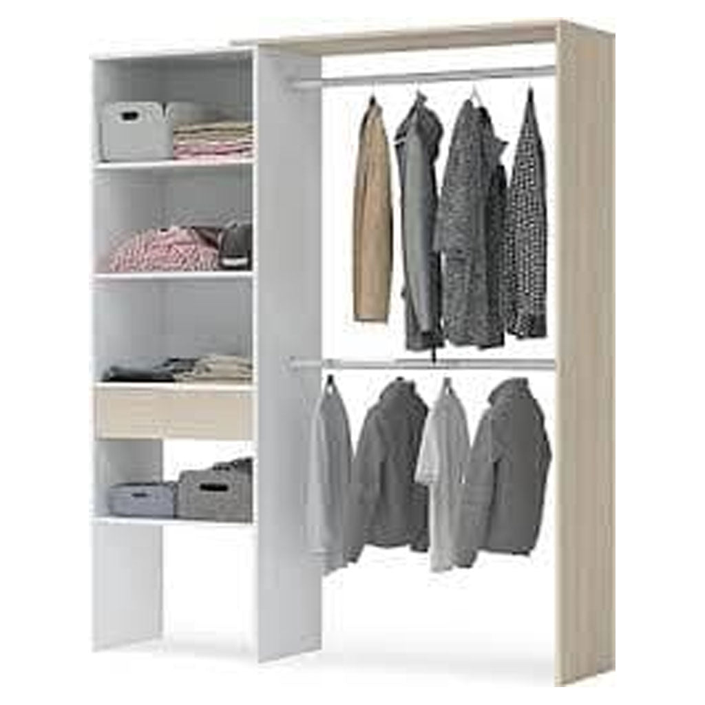 Wooden Wardrobe Open With 1 Drawer - Teresa
