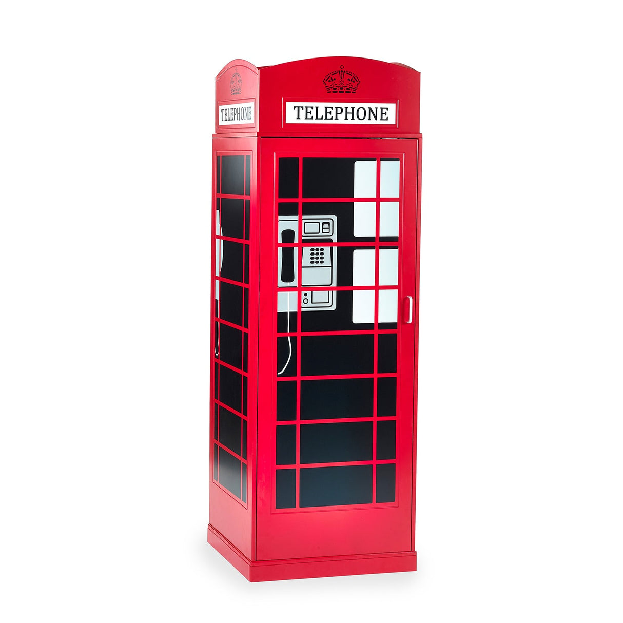 Wooden Wardrobe With 1 Door - Telephone Box