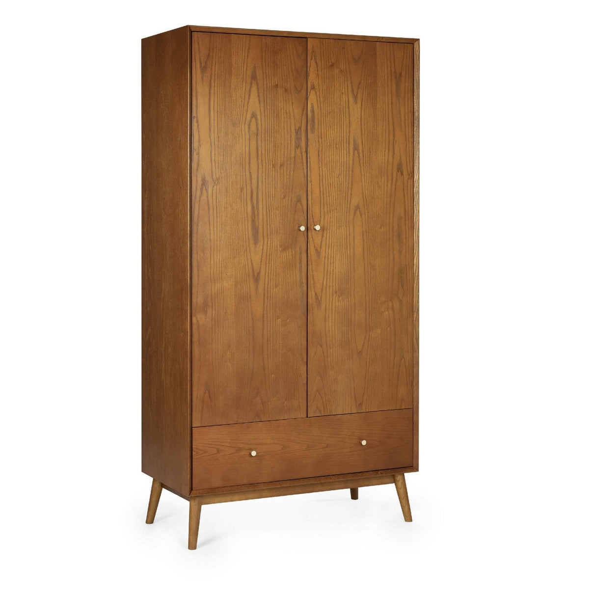 Wooden Wardrobe With 2 Door And 1 Drawer - Lowry