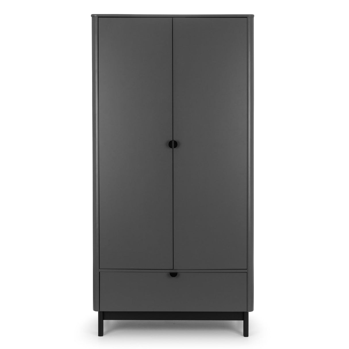 Wooden Wardrobe With 2 Doors And 1 Drawer - Chloe