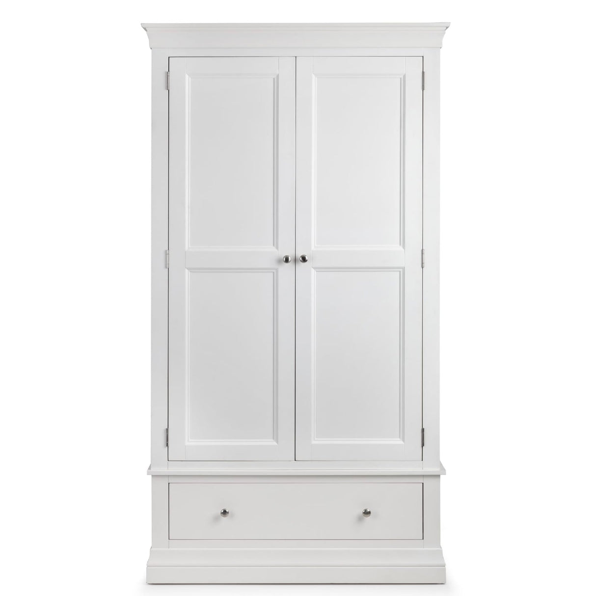 Wooden Wardrobe With 2 Doors And 1 Drawer - Clermont