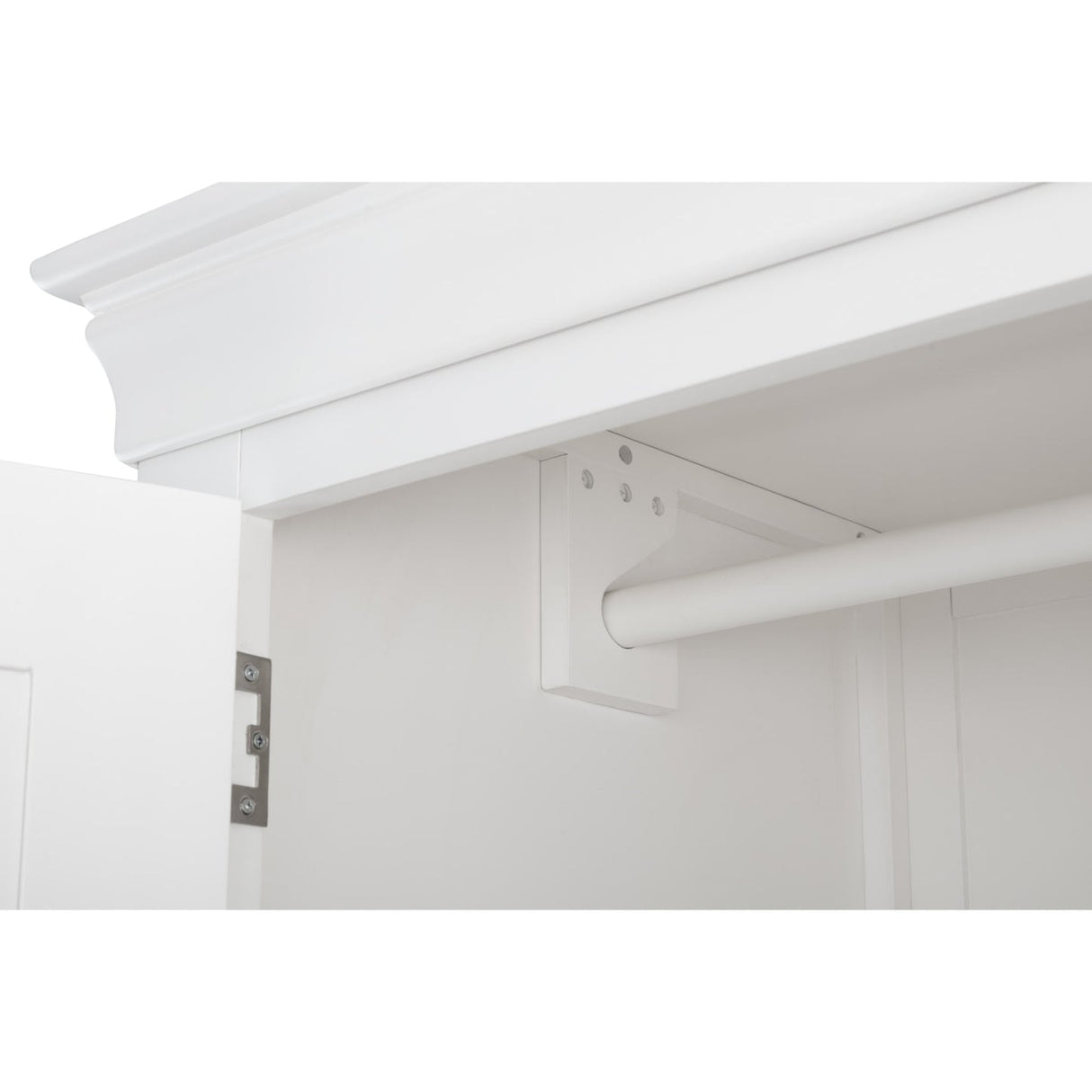 Wooden Wardrobe With 2 Doors And 1 Drawer - Clermont