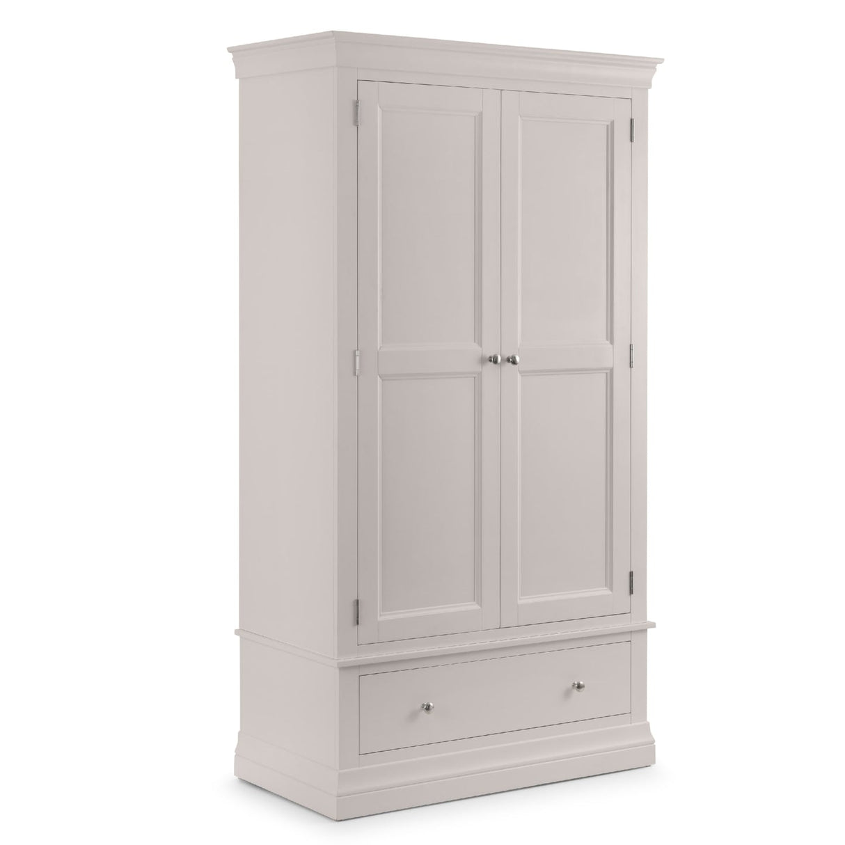 Wooden Wardrobe With 2 Doors And 1 Drawer - Clermont