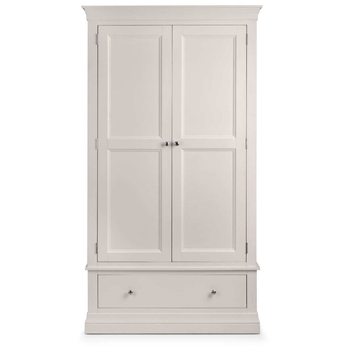 Wooden Wardrobe With 2 Doors And 1 Drawer - Clermont