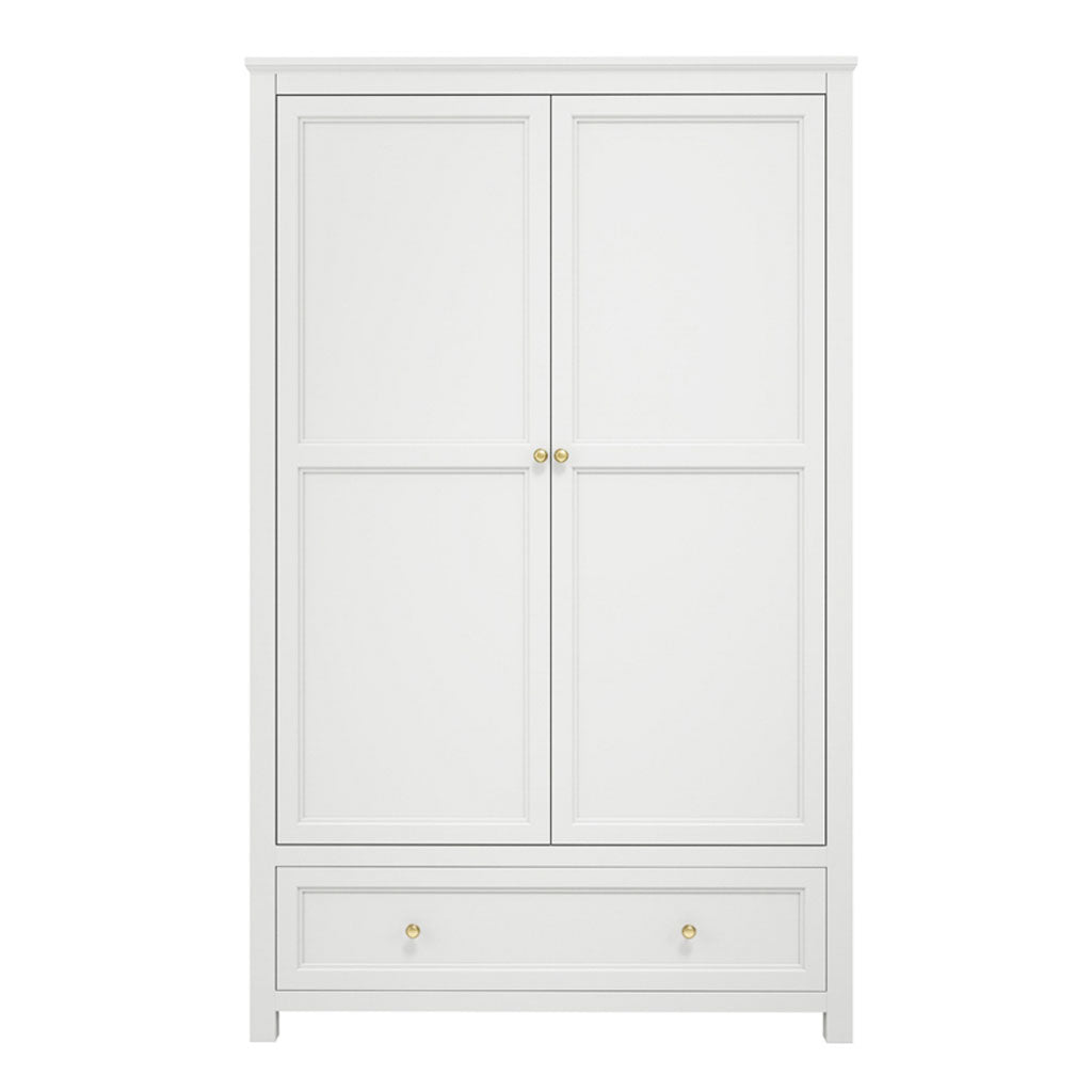 Wooden Wardrobe With 2 Doors And 1 Drawer - Ives