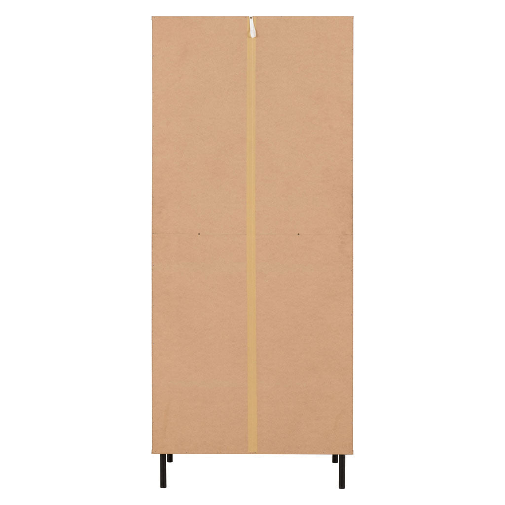 Wooden Wardrobe With 2 Doors And 1 Drawer - Leon