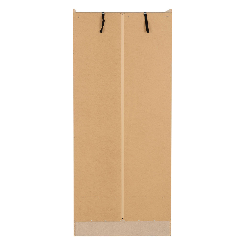 Wooden Wardrobe With 2 Doors And 1 Drawer - Nevada