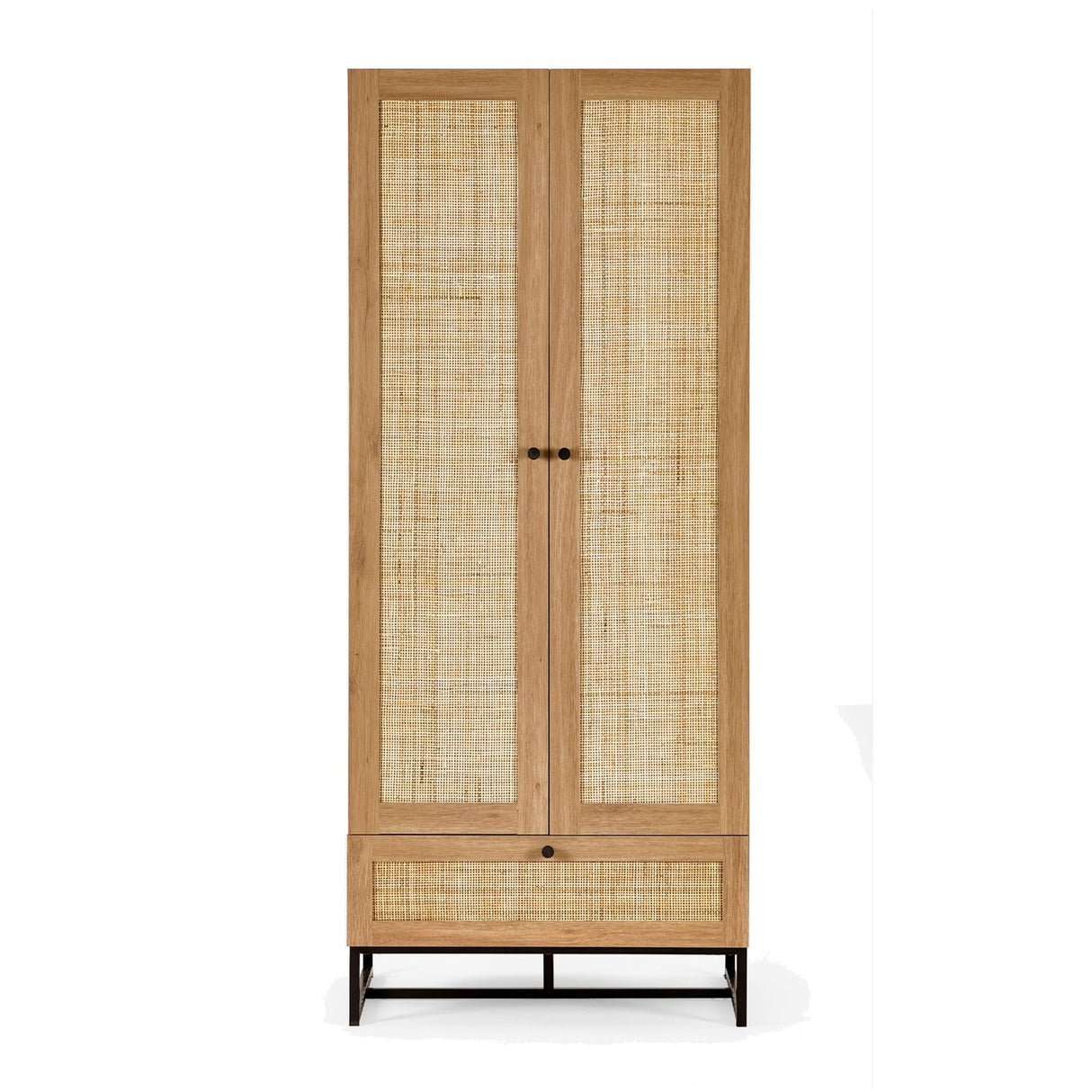 Wooden Wardrobe With 2 Doors And 1 Drawer - Padstow