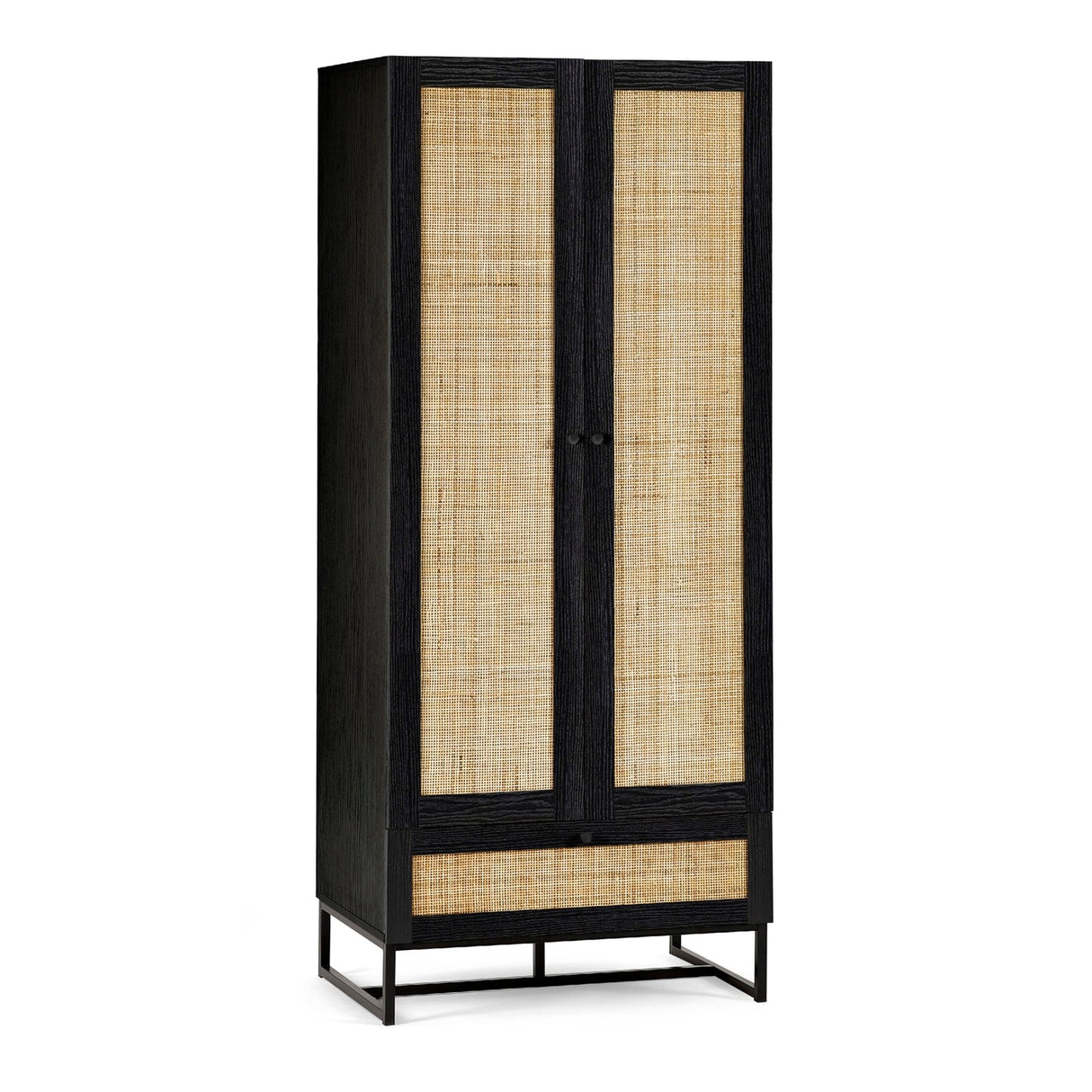 Wooden Wardrobe With 2 Doors And 1 Drawer - Padstow
