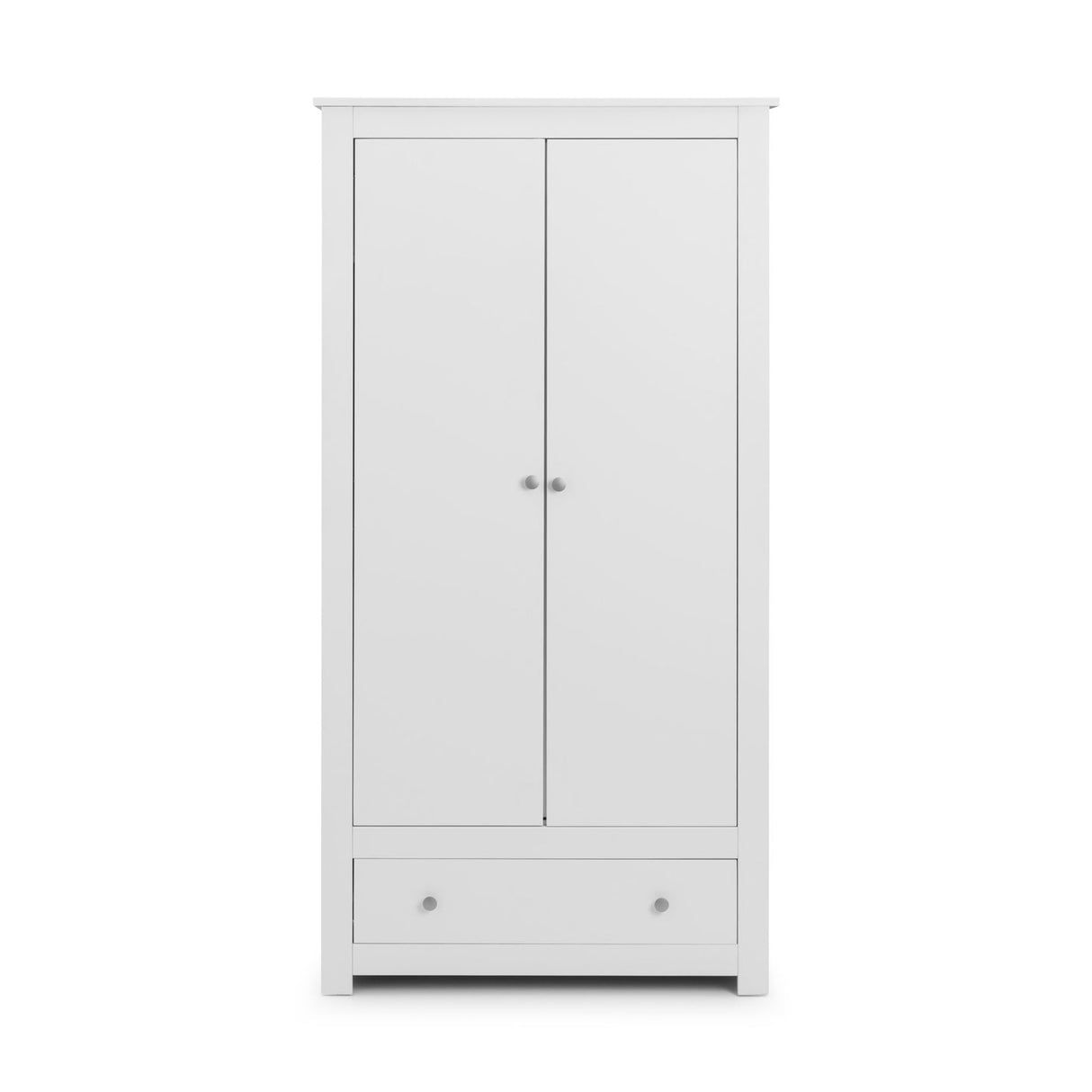 Wooden Wardrobe With 2 Doors And 1 Drawer - Radley