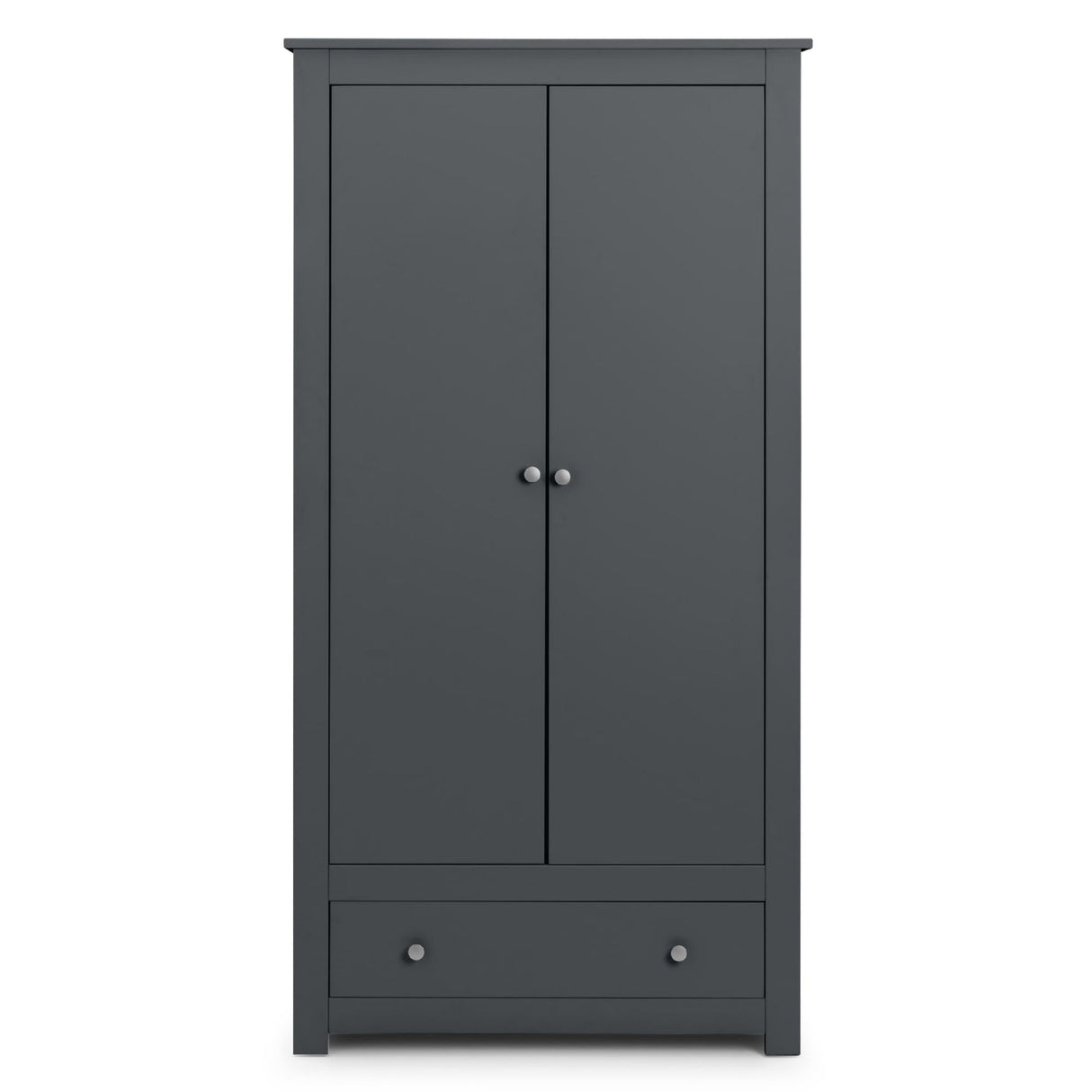 Wooden Wardrobe With 2 Doors And 1 Drawer - Radley