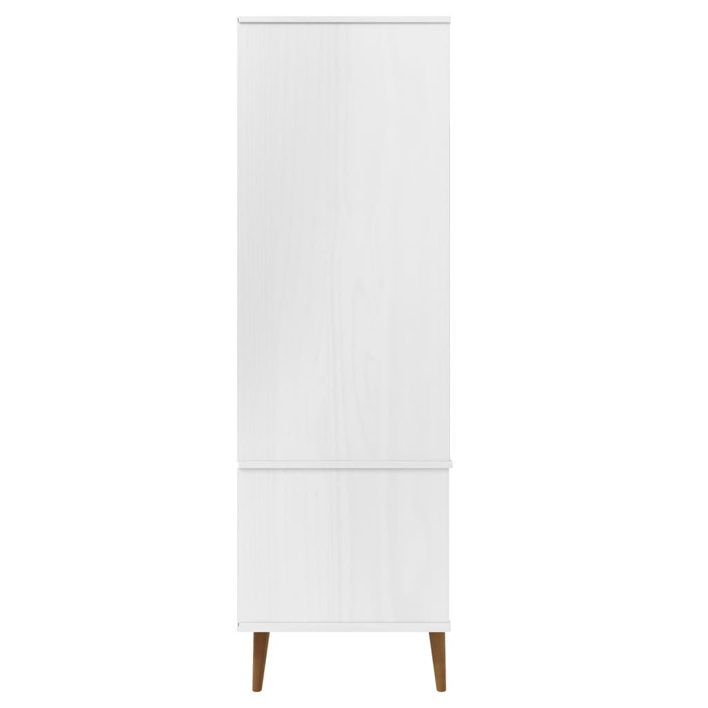 Wooden Wardrobe With 2 Doors And 2 Drawers - Molde