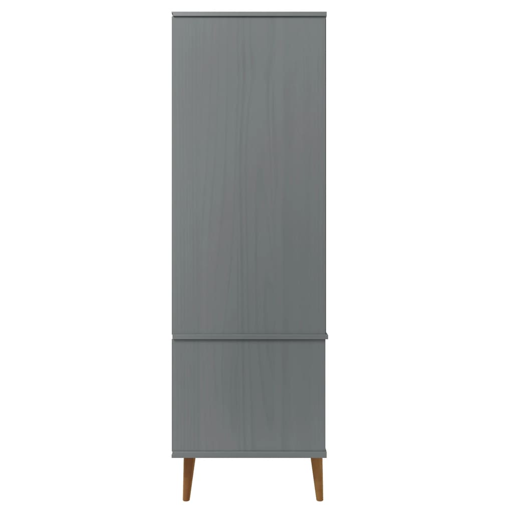 Wooden Wardrobe With 2 Doors And 2 Drawers - Molde