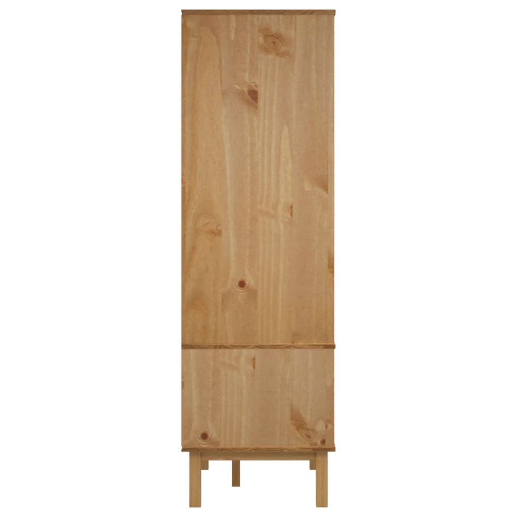 Wooden Wardrobe With 2 Doors And 2 Drawers - Otta