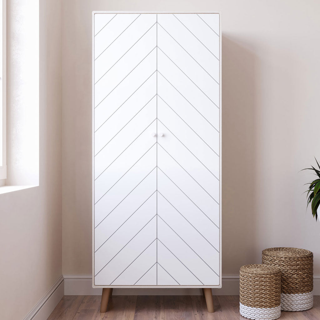Wooden Wardrobe With 2 Doors - Dixie