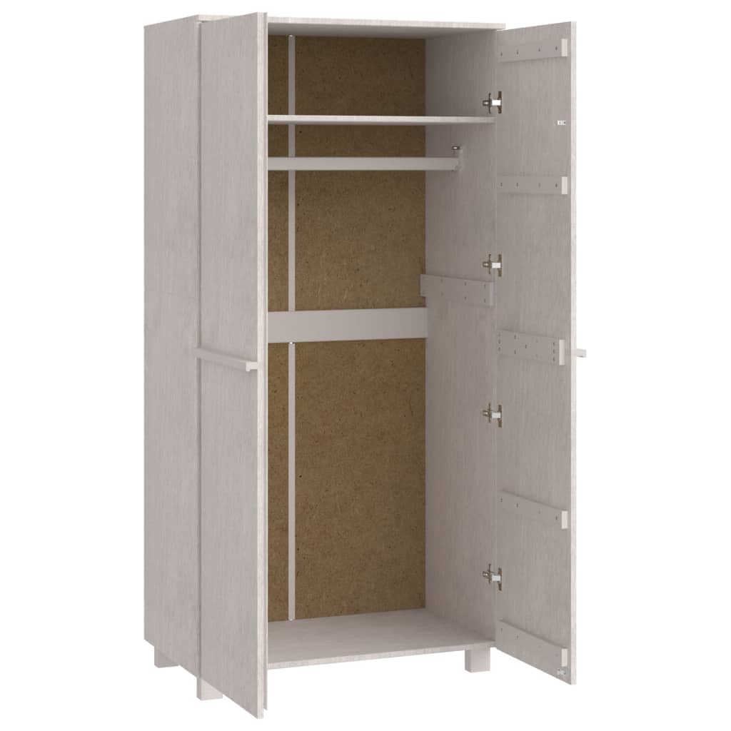 Wooden Wardrobe With 2 Doors - Hamar