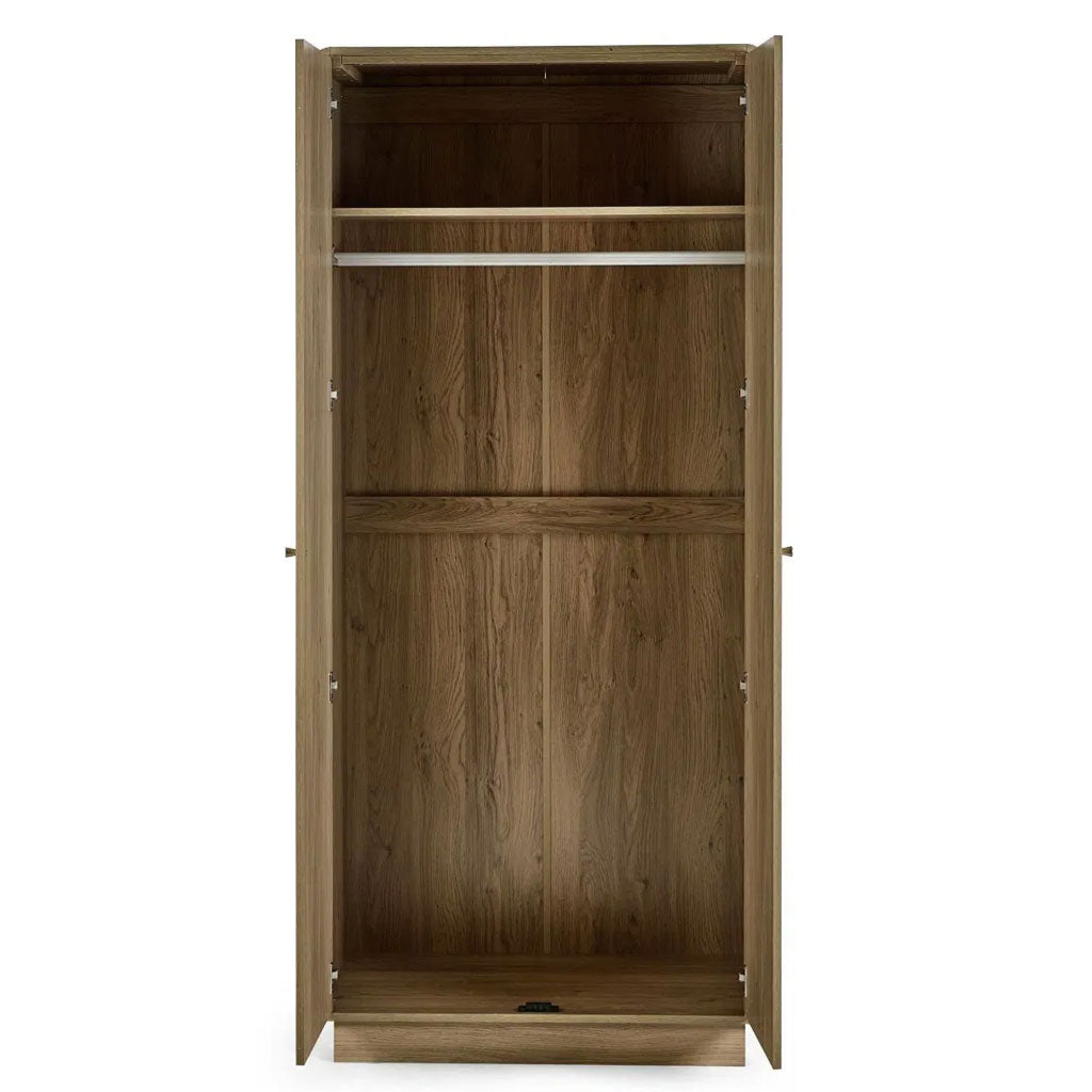 Wooden Wardrobe With 2 Doors - Ingrid